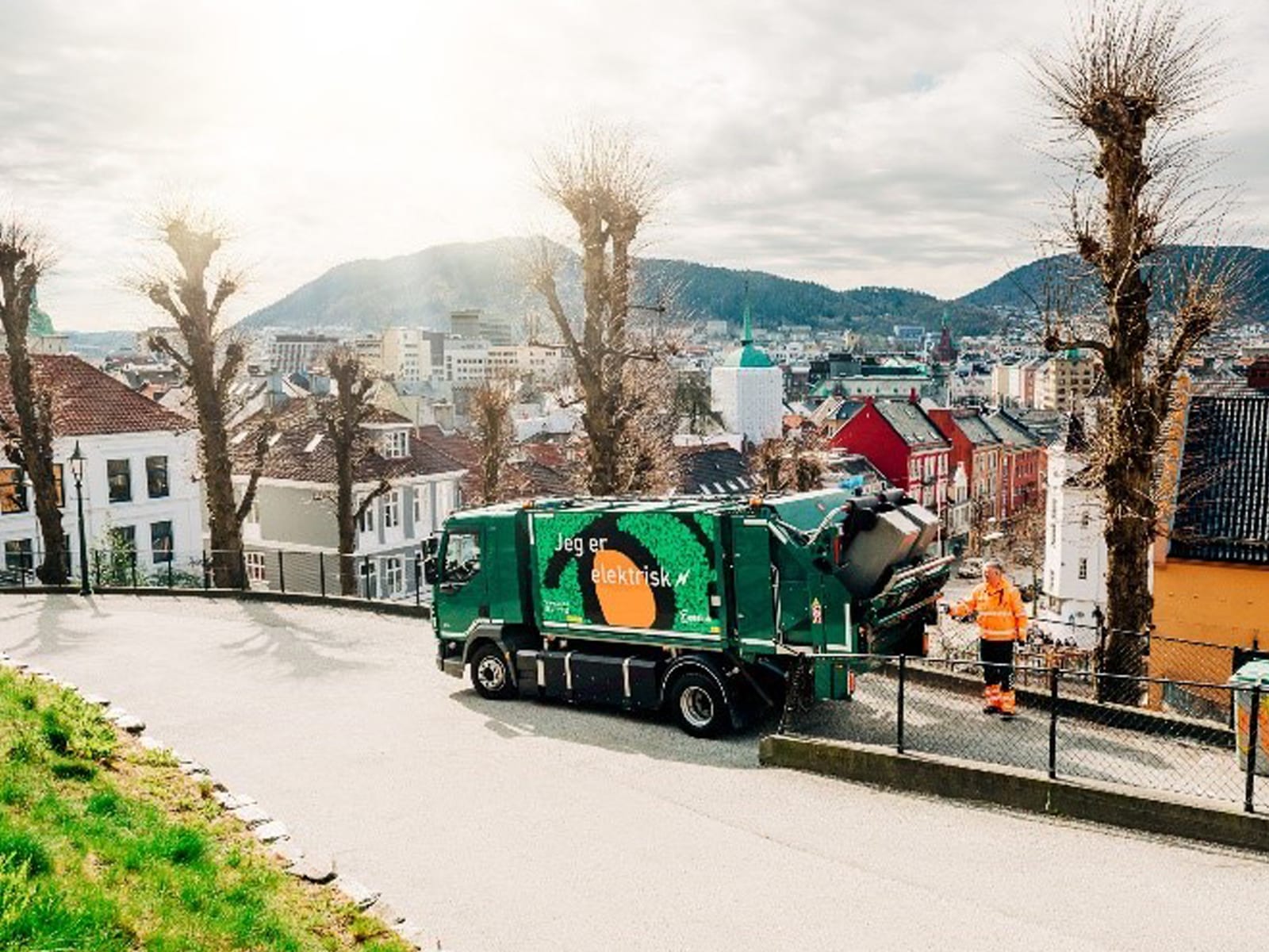 Waste collection by BIR in Bergen, Norway - BIR